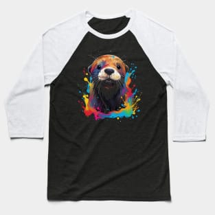 Otter Happiness Baseball T-Shirt